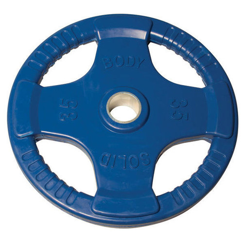 35 lb. Body Solid Colored Rubber Encased Olympic Plate