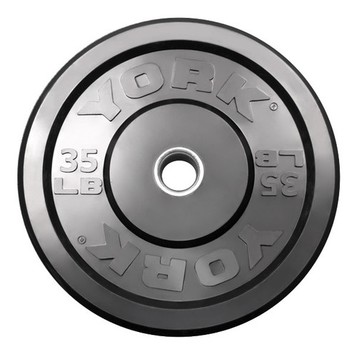 35 lb. York Solid Rubber Bumper Plate