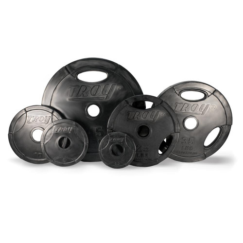 Troy Rubber Coated Olympic Grip Plates
