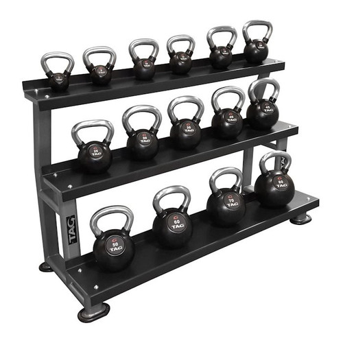 TAG Chrome Handle Kettlebells with Rack