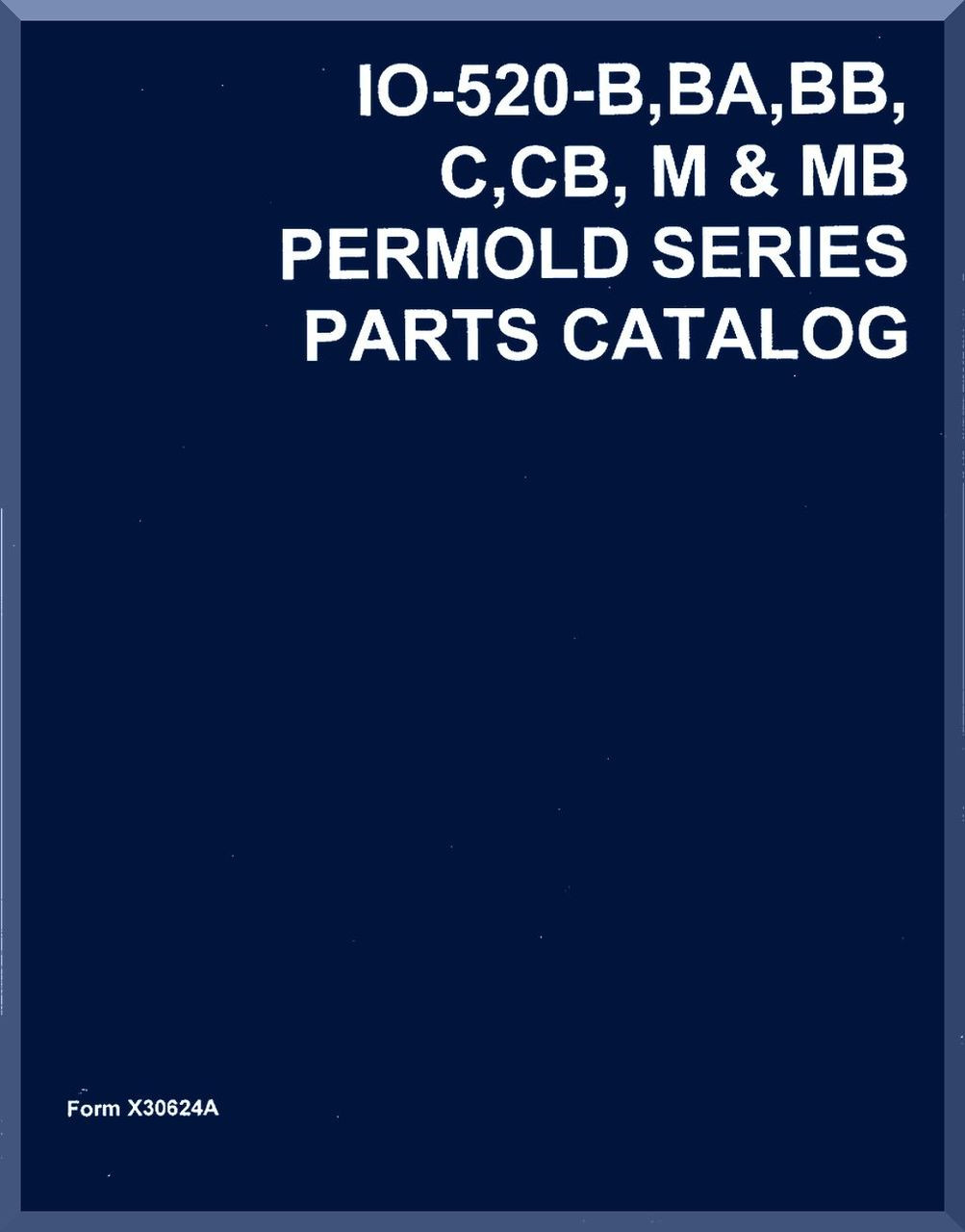 Continental Aircraft Io 520 Parts Manual