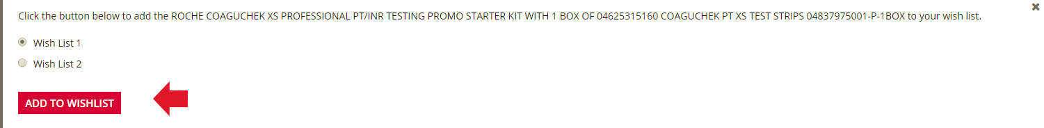 Add Item to a Created Wish List