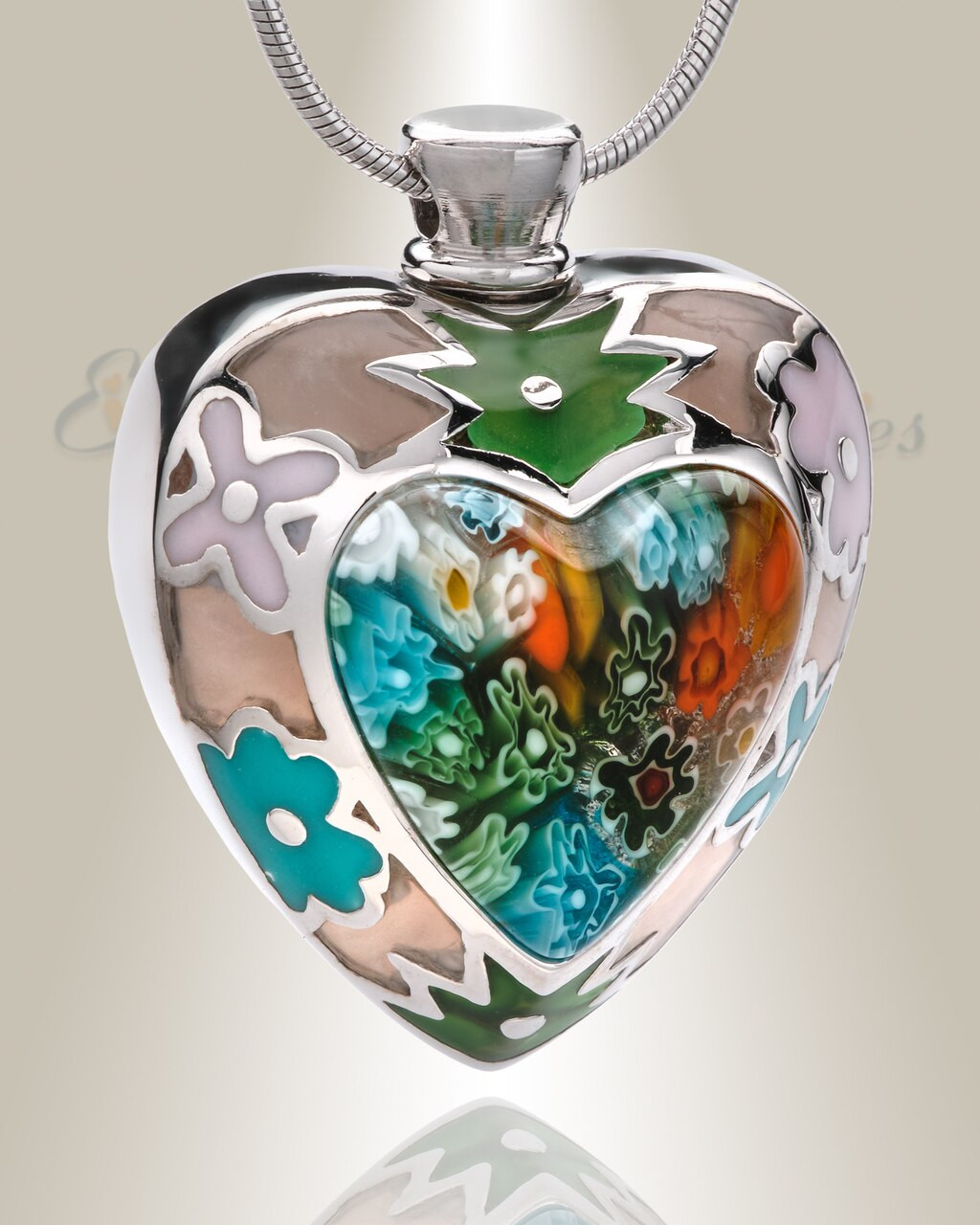 lavish heart cremains pendant to hold ashes