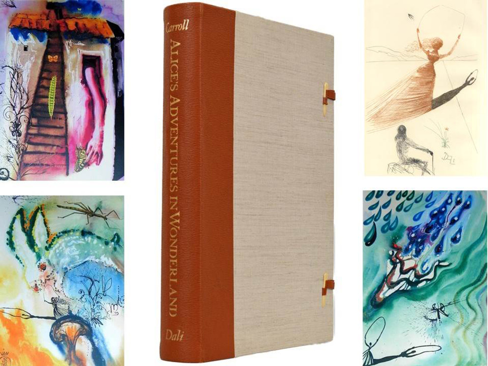 Alice in Wonderland, Dali Illustrated and Signed Limited Edition, Mint Condition Alice in Wonderland, Dali Illustrated and Signed Limited Edition, Mint Condition
