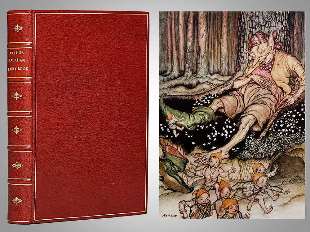 The Arthur Rackham Fairy Book, 1933, First Edition, Full Leather Custom Binding The Arthur Rackham Fairy Book, 1933, First Edition, Full Leather Custom Binding