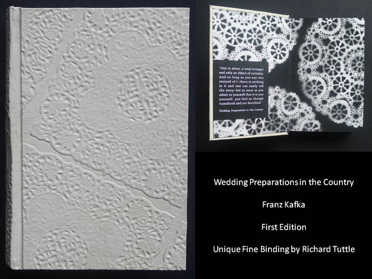 Wedding Preparations in the Country by Kafka, Binding by Richard Tuttle