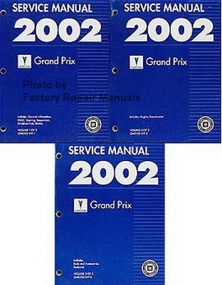 2002 Pontiac Grand Prix Factory Service Manual Set Original Shop Repair