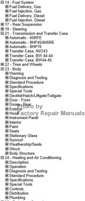 2017 Dodge Ram Factory Repair Manual