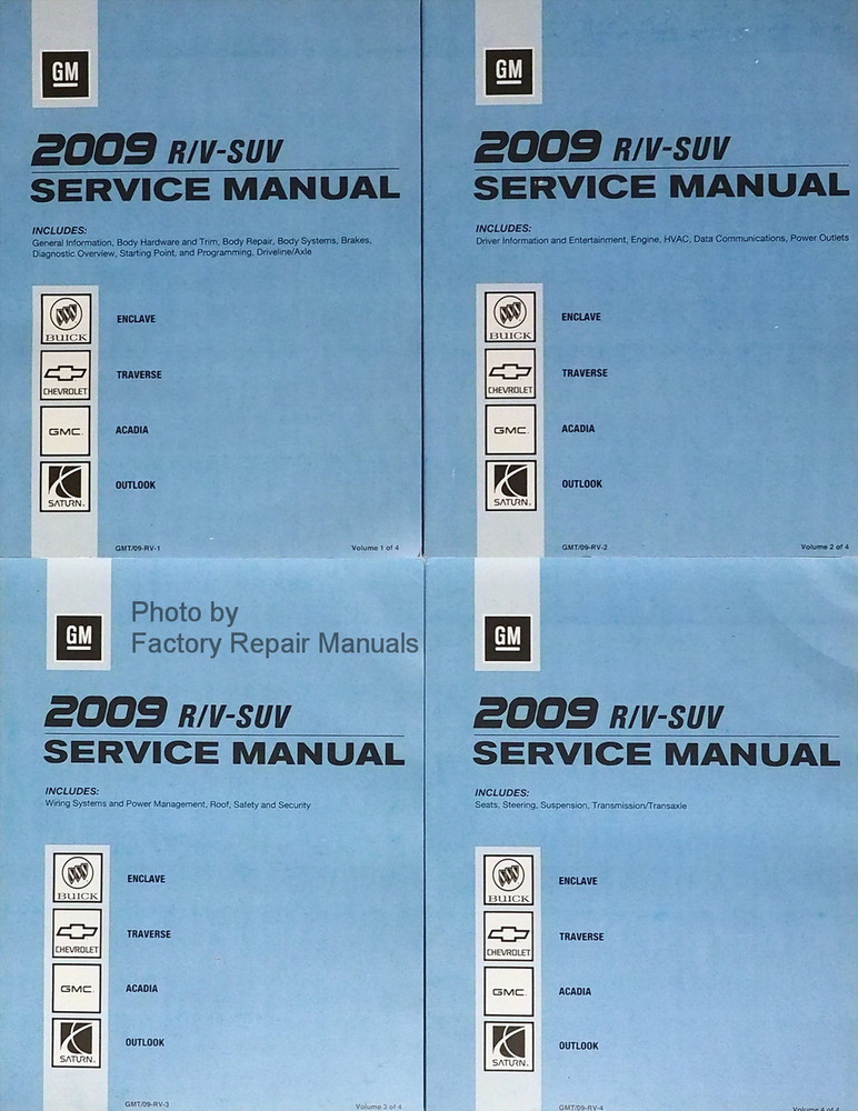 2009 saturn outlook repair manual