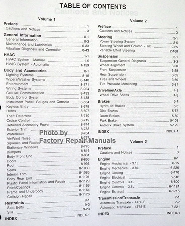 1998 Buick Century Regal Factory Service Manual Set Original Shop