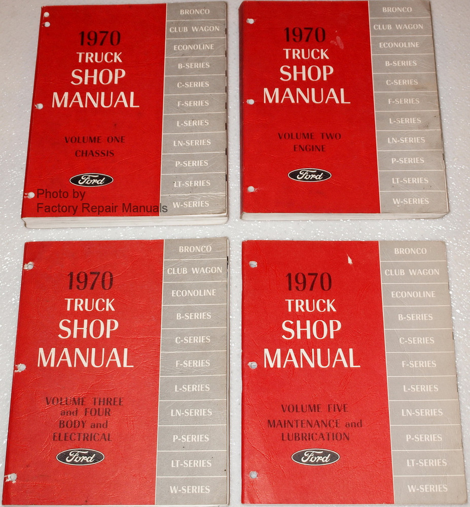 1970 Ford truck factory shop manual #3