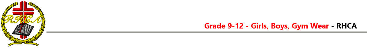 Richmond HILL Christian Academy School Uniforms grade-9-12-girls-boys-gym-wear Richmond HILL Christian Academy School Uniforms grade-9-12-girls-boys-gym-wear