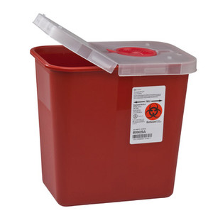 Covidien SharpSafety Multi-Purpose Sharps Container with Hinged Lid ...