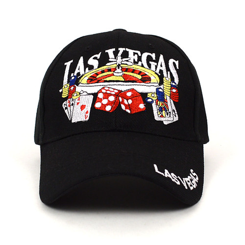 Las vegas black 3d embroidered baseball cap hat ebc10280
