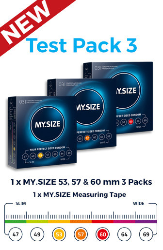 MY.SIZE Condoms Test Pack 3 | iCopona