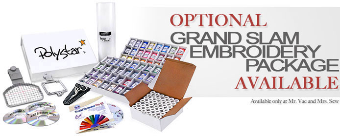 Brother PE770 (PE 770) Embroidery Machine / Optional Grand Slam Embroidery Package Brother PE-770 Grand Slam Embroidery Package