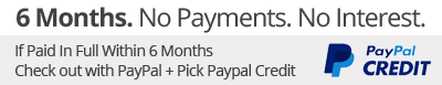 Paypal Credit - 6 Months. No Payments. No Interest