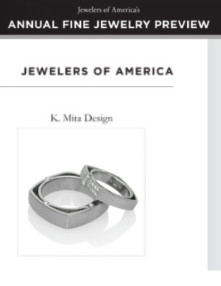 Keiko Mita's Square Wedding Bands from K.Mita Design | Jewelers of America Annual Fine Jewelry Preview