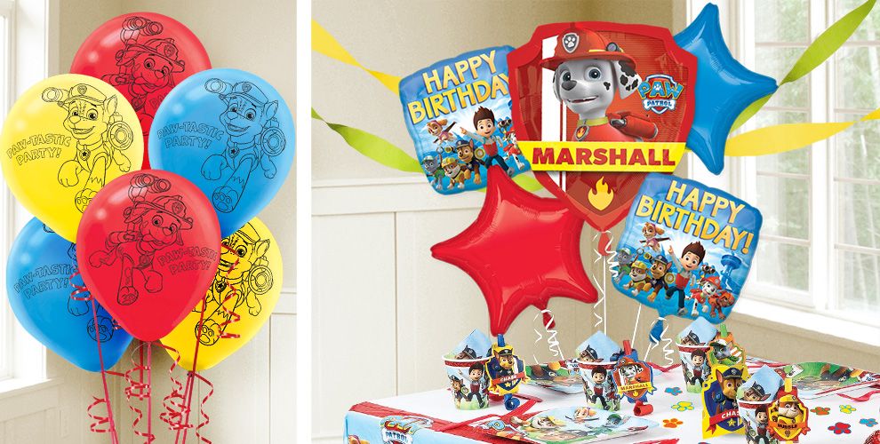 party city paw patrol balloons