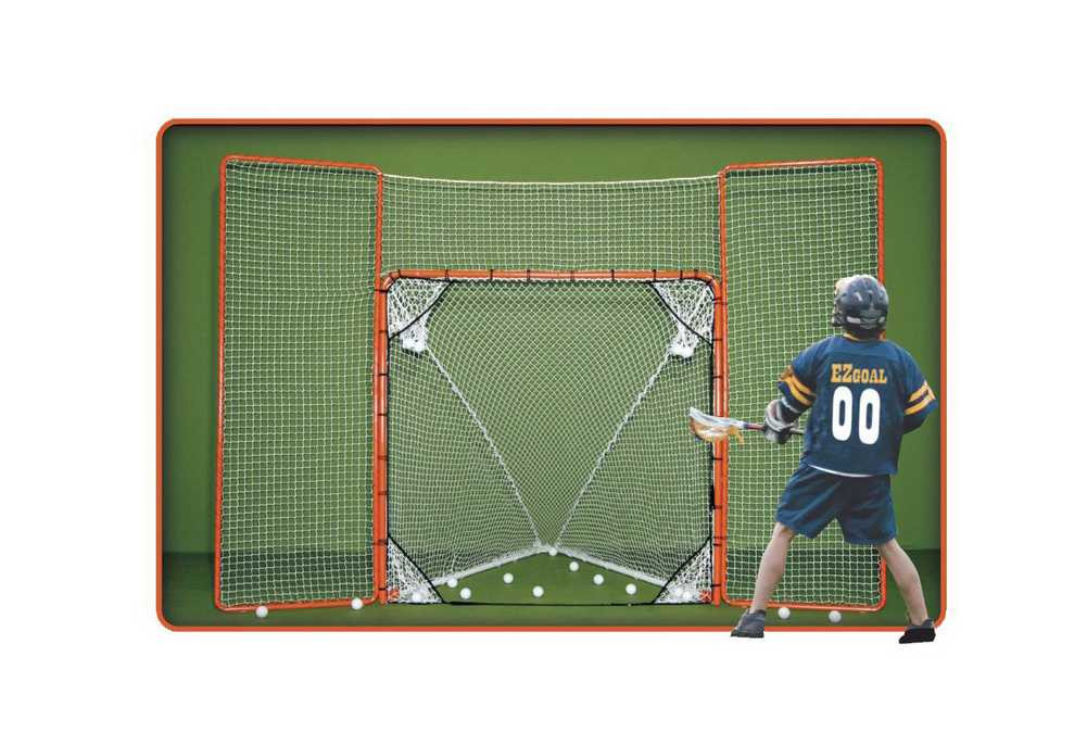 EZGOAL 6' x6' Folding Lacrosse Goal w/Backstop & Targets 87771 Sports Diamond