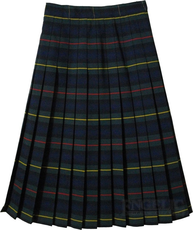 Girls School Uniform Junior Pleated Plaid Skirt - Engelic Uniforms