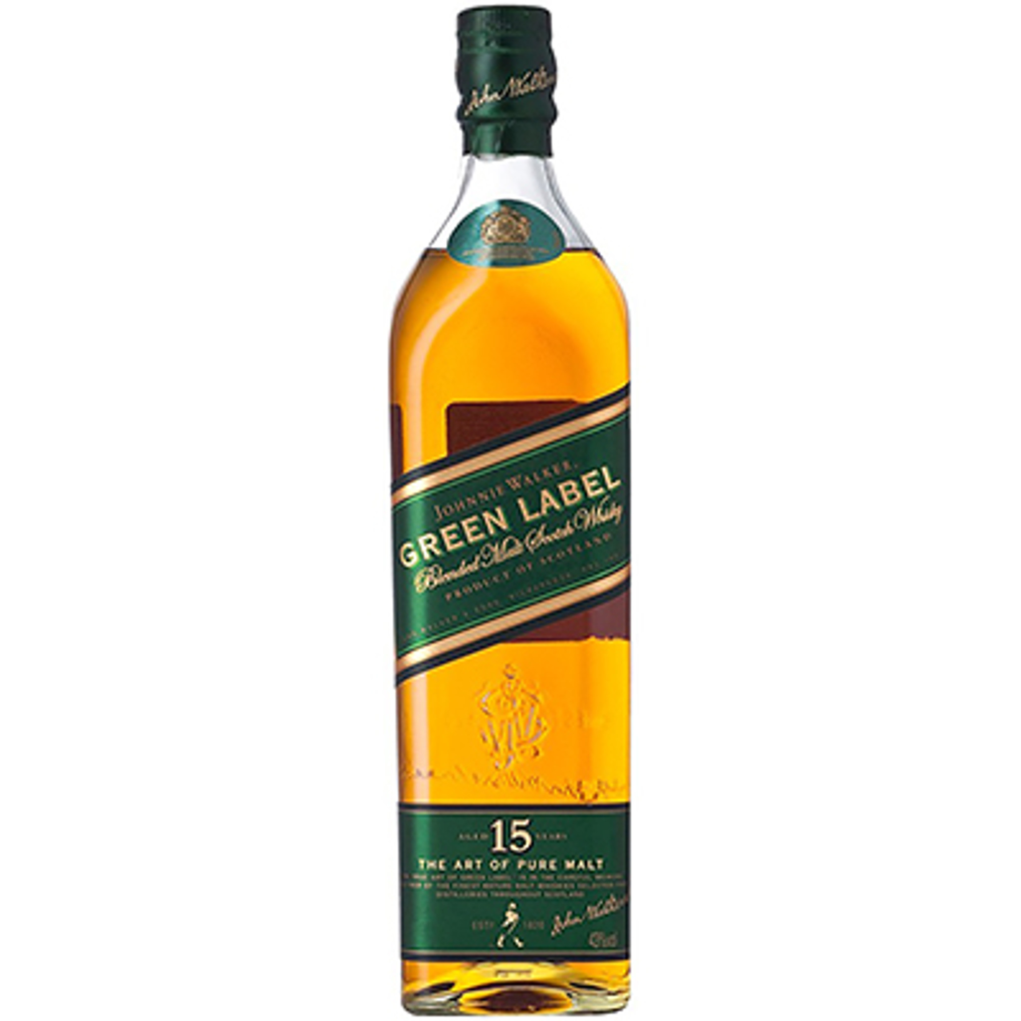 Johnnie Walker Green Label 15 Years Old Blended Scotch Whisky The House of Glunz