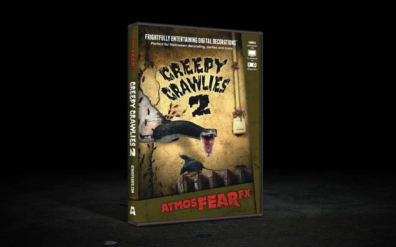 creepy crawlies 2 fx effects haunted projection tv dvd halloween decor