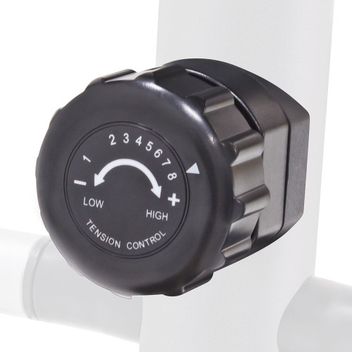 The Marcy Elliptical NS-1201E has adjustable resistance at the turn of a knob
