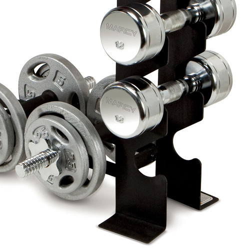 Compact Dumbbell Rack DBR-56 by Marcy can organizing a wide variety of weights