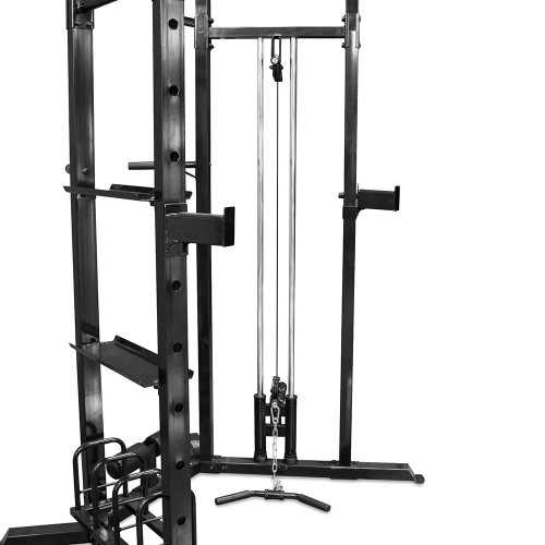 The Marcy Cage System SM-3551 includes safety catches for squats