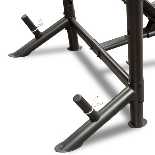 The Marcy Diamond Mid Size Bench MD-867W comes with storage posts for your weight plates