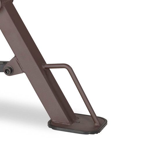 The Steelbody STB-98502 Power Tower with Foldable Bench includes a handle for easy transport