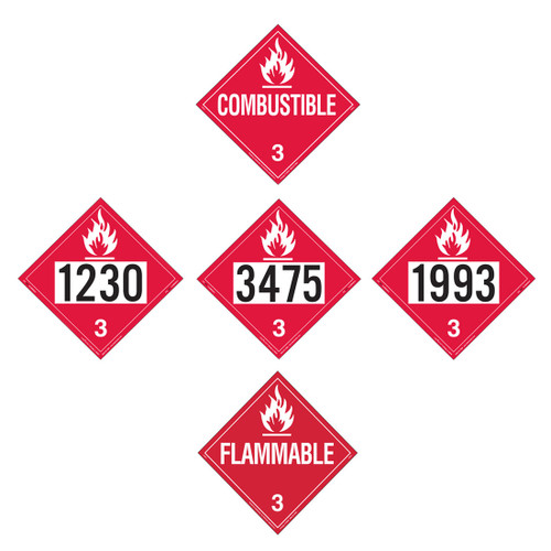 Labelmaster Flammable Liquid Placards - Tagboard - John M. Ellsworth Co. Inc.