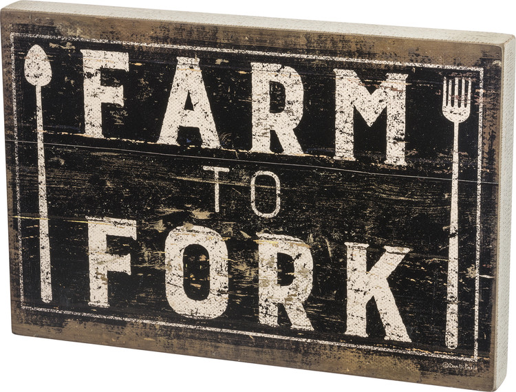 Box Sign - Farm to Fork