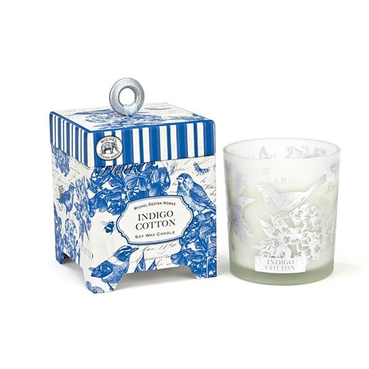 Indigo Cotton 6.5 oz. Soy Wax Candle