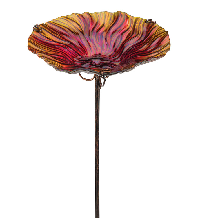 Birdbath/Feeder Stake - Red