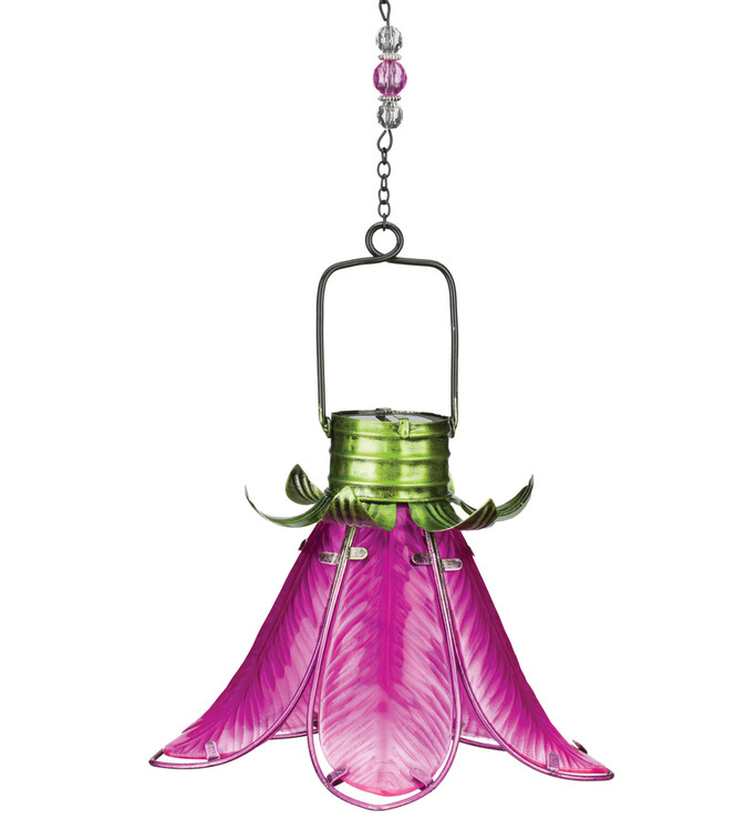 Solar Flower Lantern - Pink Lily