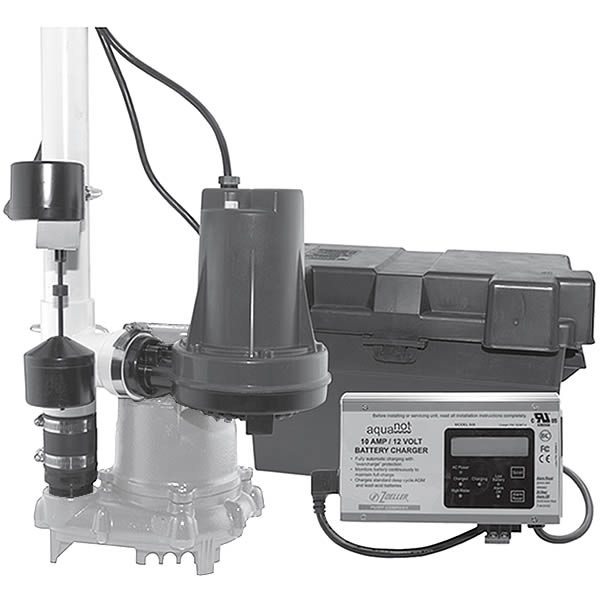 Zoeller 508-0007 - Aquanot Battery Backup Sump Pump System