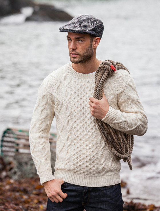 Fisherman sweater, cable knit sweater men | Aran Sweater Market