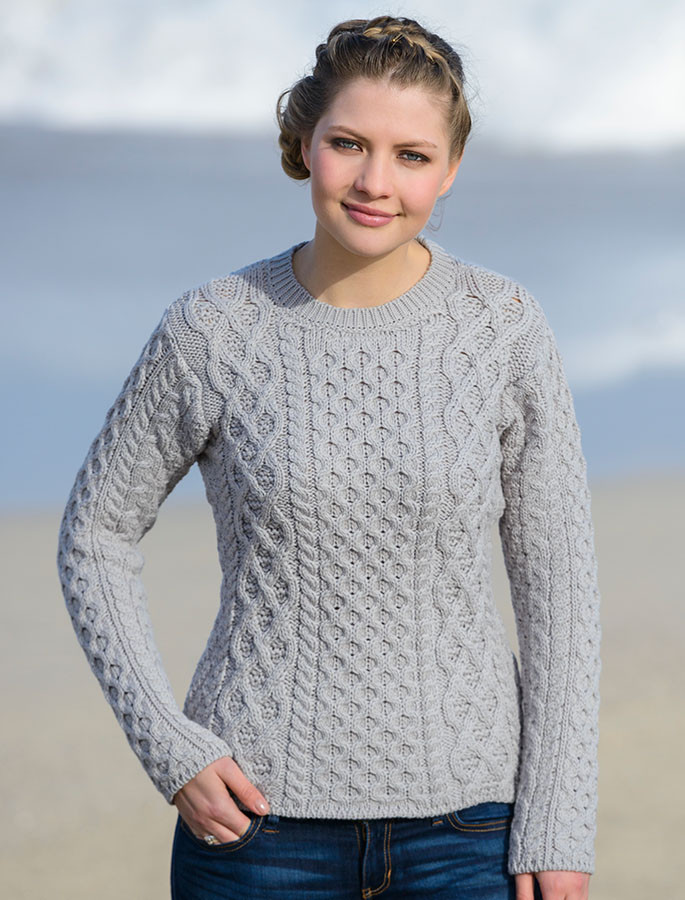 Women's Fisherman Sweater | Aran Sweater Market