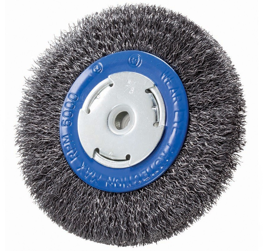 8" Crimped Wire Wheel for Bench Grinder