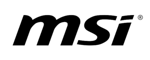 MSI logo in black text