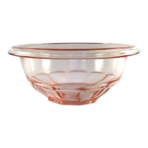 Pink Glass Mixing Bowl by Hazel Atlas, 7.5\ Pink Glass Mixing Bowl by Hazel Atlas, 7.5\