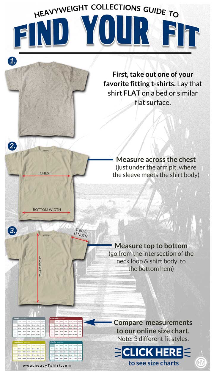 Choose the Correct Size the first time. Quality Cotton TShirts from