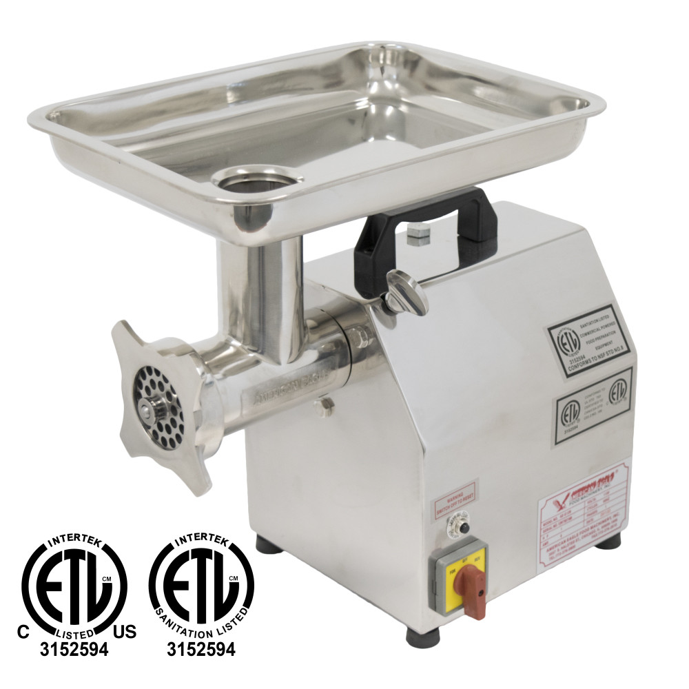 Meat Grinder Commercial 12 1 HP Stainless Steel Heavy Duty American