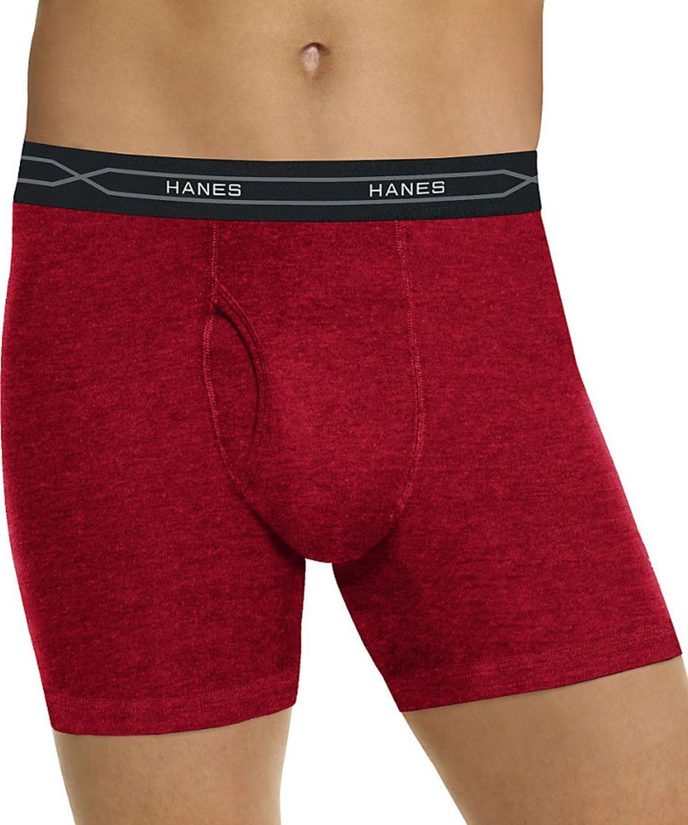 Hanes Mens Tagless X Temp Long Leg Boxer Briefs With Comfort Flex 2776