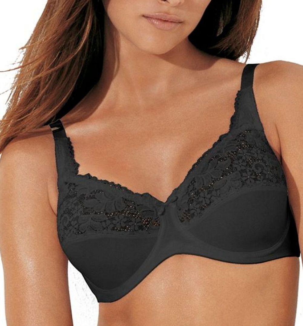 Lilyette By Bali Tailored Minimizer Bra With Lace Trim 0428