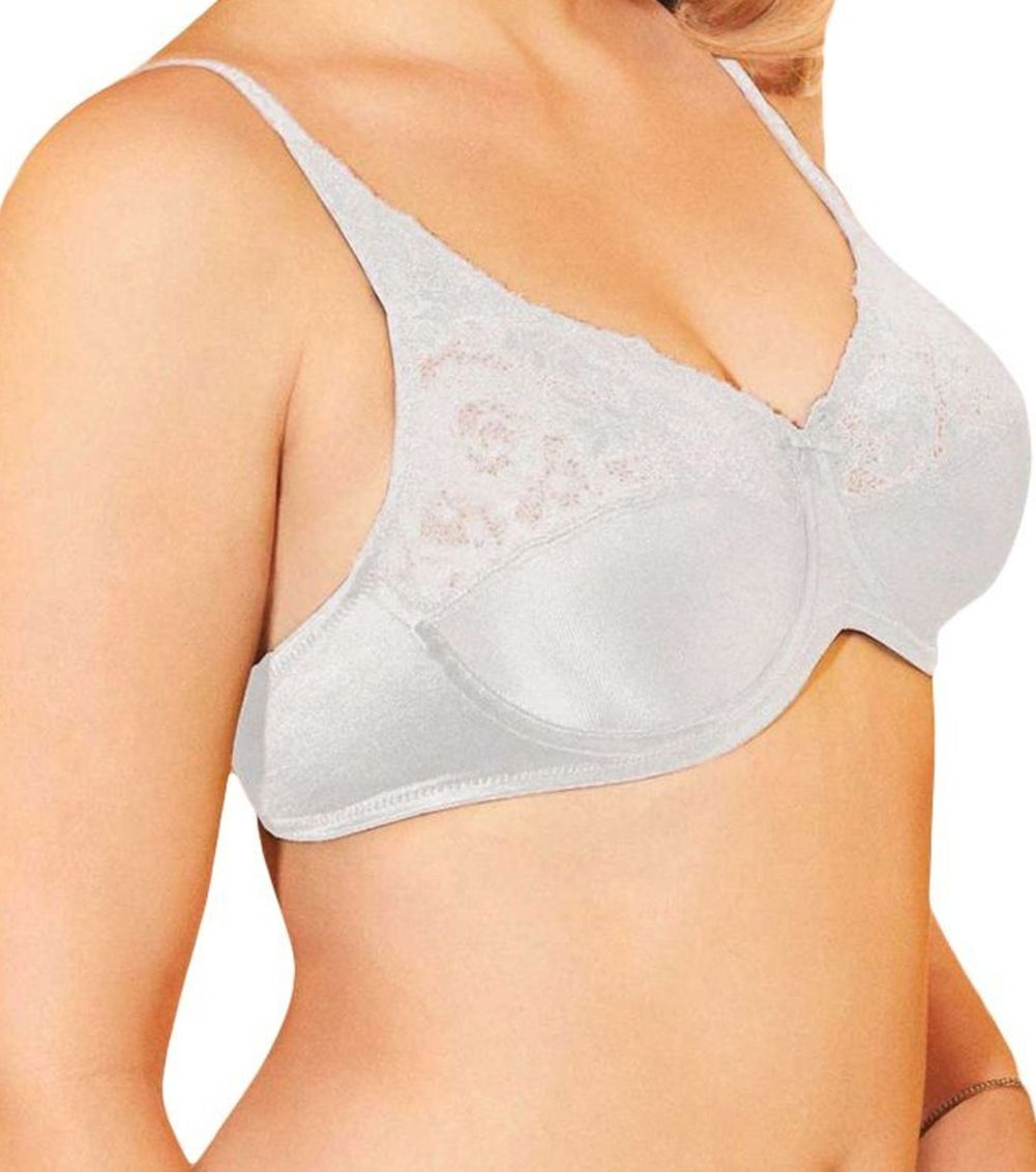 Lilyette by Bali Tailored Minimizer Bra With Lace Trim 0428
