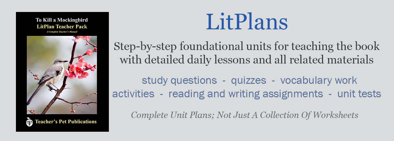 LitPlan Novel Unit Lesson Plans
