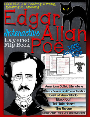 Poe Stories Novel Flip Book Study Guide